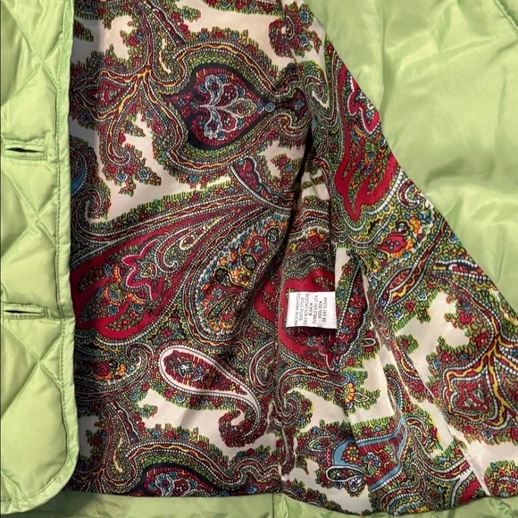 Talbots Green Quilted Puffer Vest - Picture 2 of 4